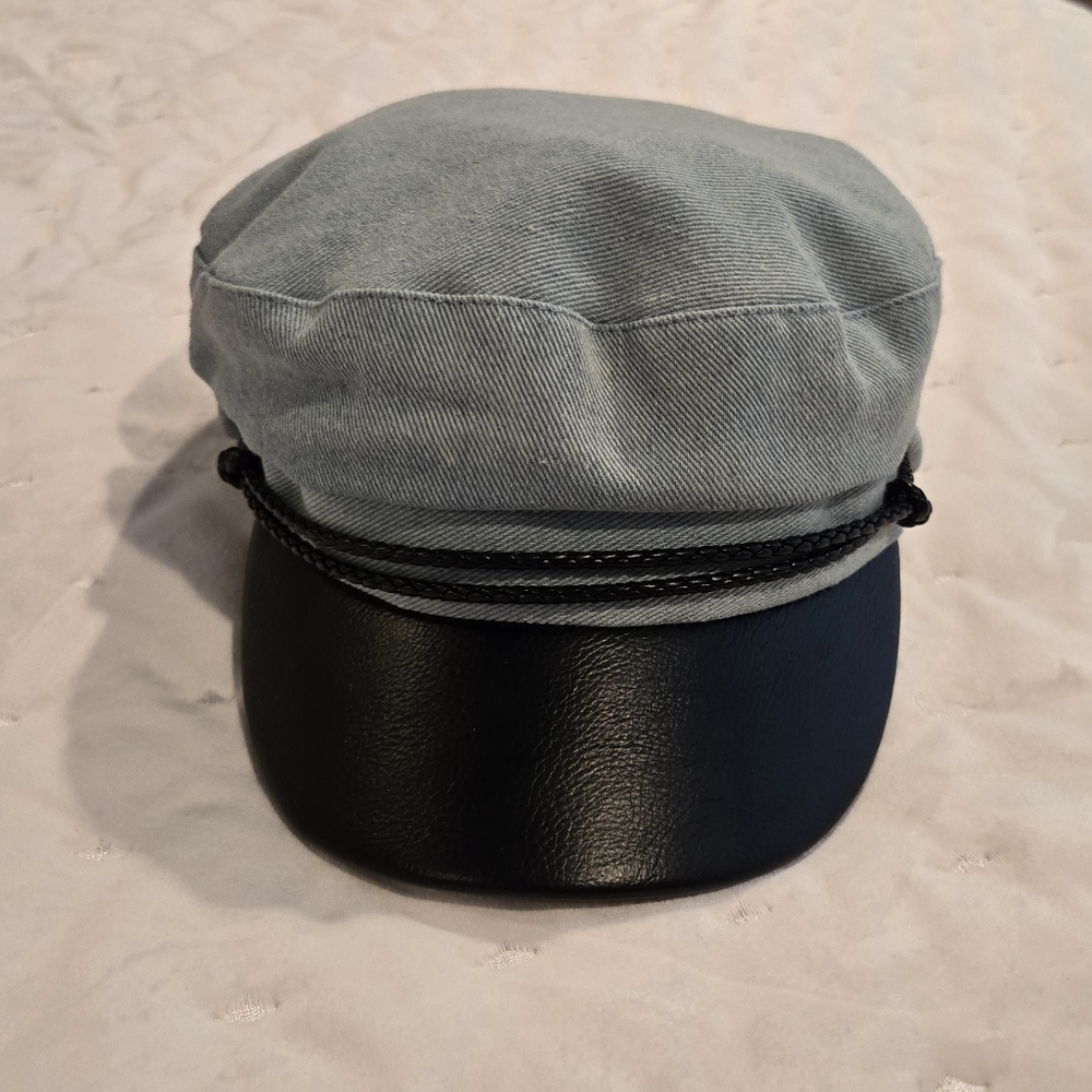 BCBGMaxAzria Denim and Black Women's Cap